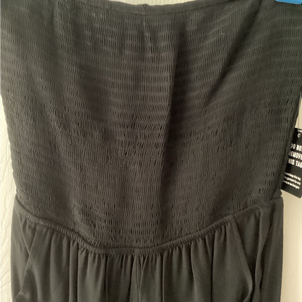 Express Black Strapless Jumpsuit with Sleek Silhouette (PRICEDROP) - Picture 4 of 6